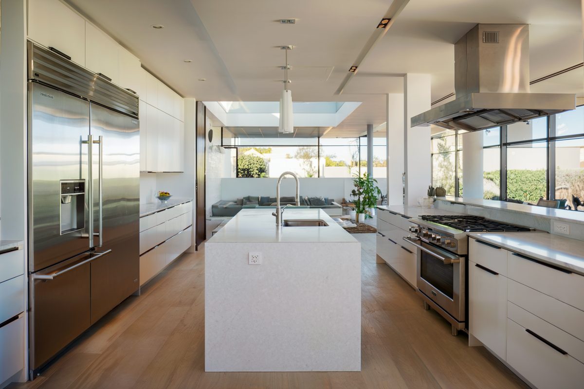 Accessible kitchen remodel with reachable counters in a Beverly Hills home