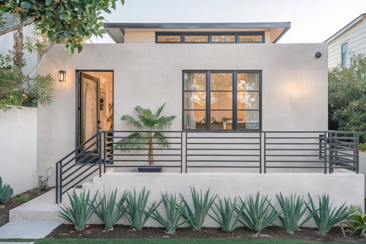 Newly built detached ADU with a garden on a Westside property