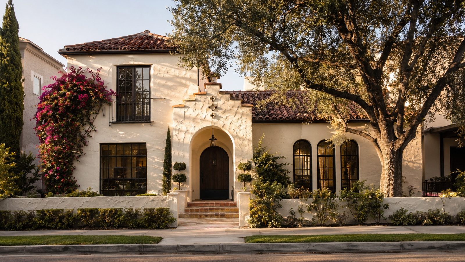 Restored 1920s Spanish Colonial Revival home in Beverly Hills