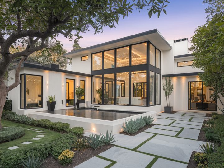 Completed home addition on a Beverly Hills property