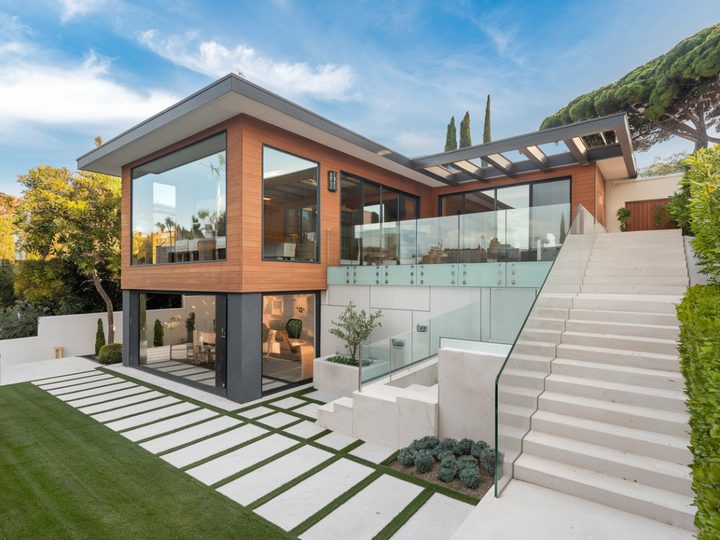Exterior remodel of a Beverly Hills home