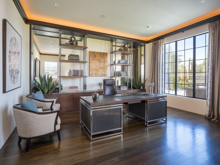 Home office renovation in a Beverly Hills residence