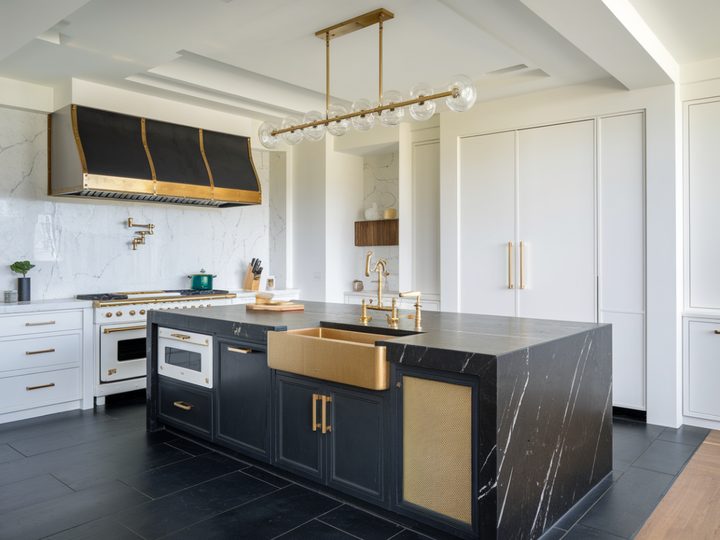 Remodeled kitchen in a Beverly Hills home