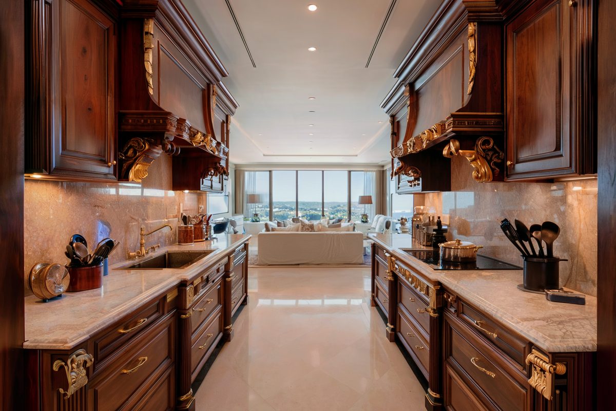 Custom luxury wooden kitchen cabinets by Remodeling Beverly Hills