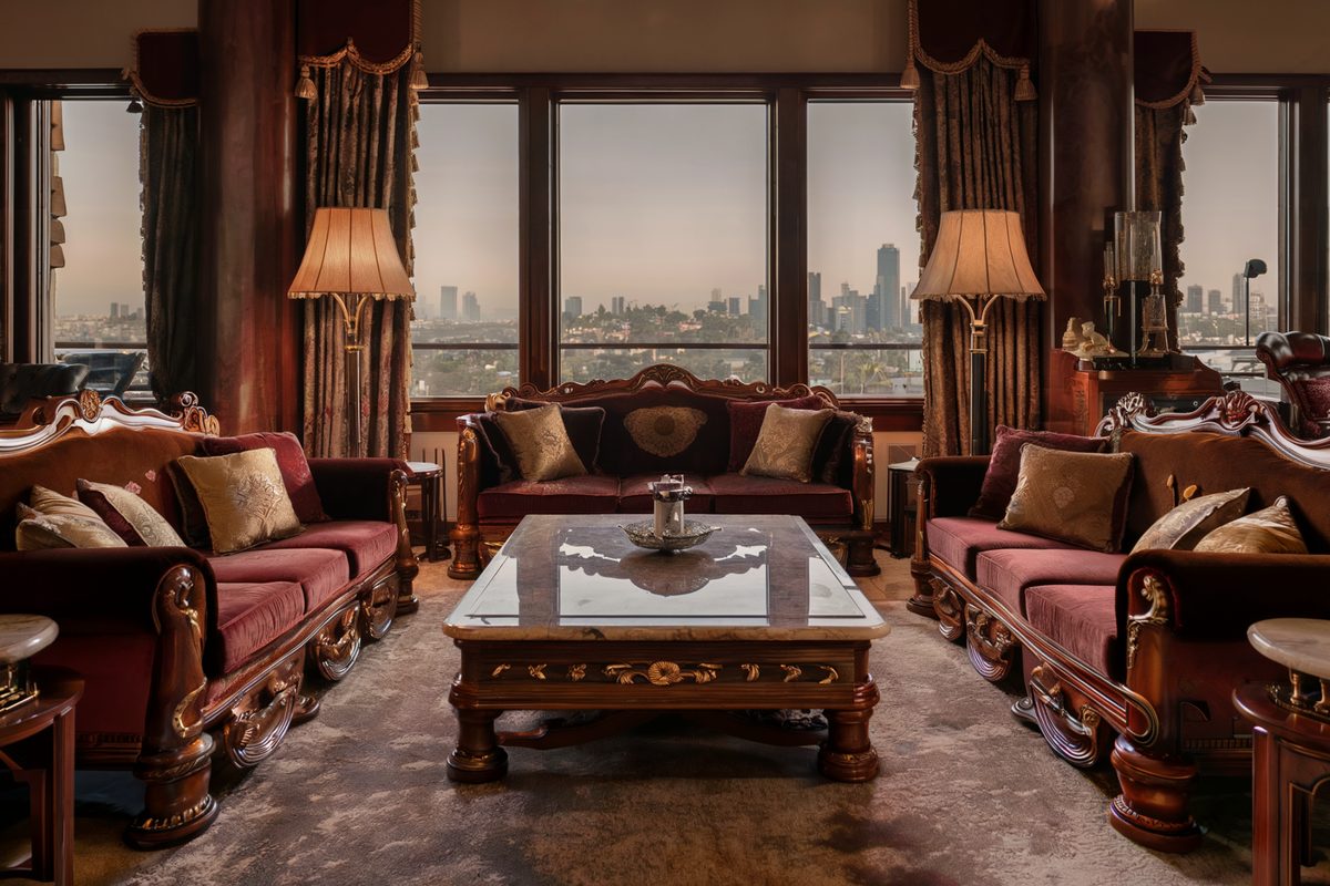 Custom-built living room furniture and joinery by Remodeling Beverly Hills