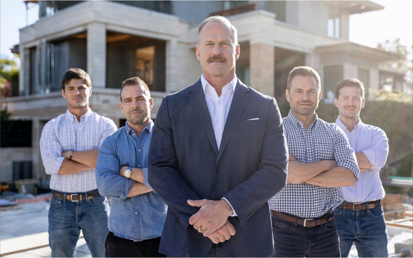 The Remodeling Beverly Hills construction team on site