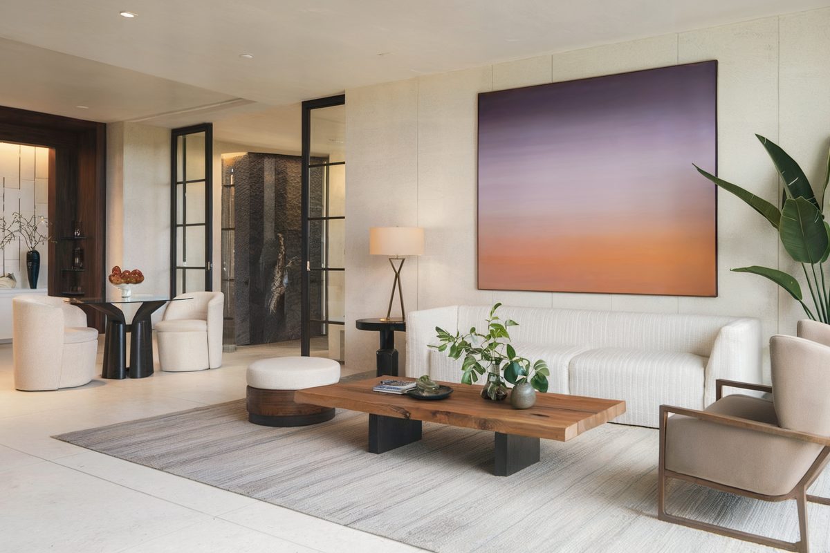 Minimalist high-end interior after a condominium renovation